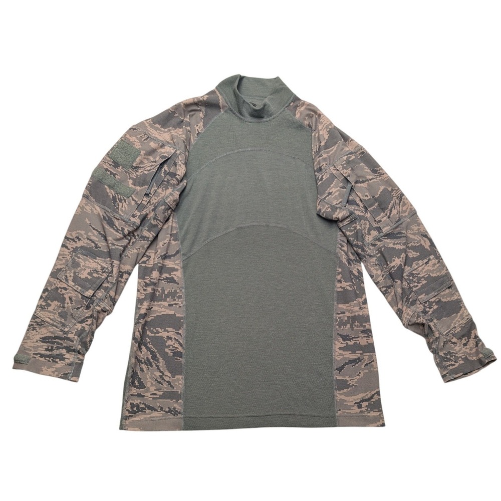 Wild Things Tactical Combat Shirt Mens Large Green Digital‎ Camo ABU Military